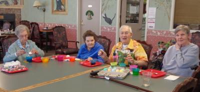 Dying Easter eggs
